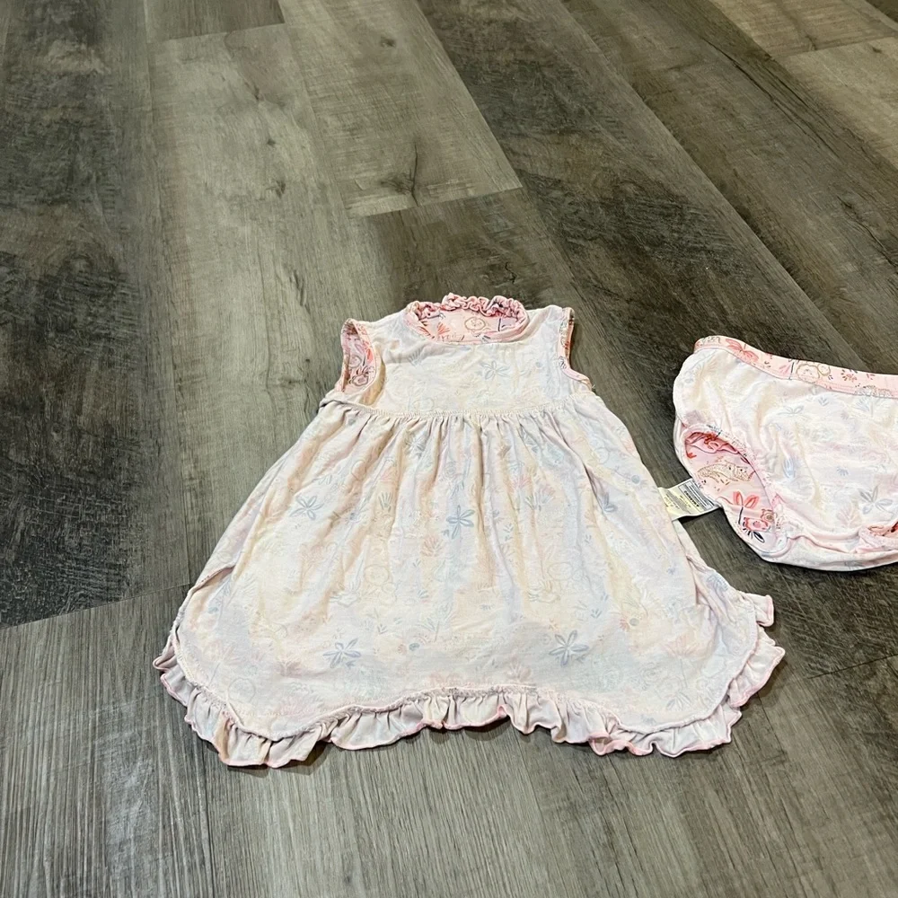 Magnetic me dress and matching bloomers size 9-12M - Picture 4 of 8